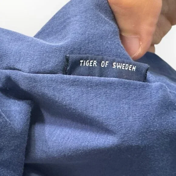 TIGER OF SWEDEN designer men’s OLAF T-SHIRT top LIGHT INK navy prima cotton XXL - Picture 11 of 12